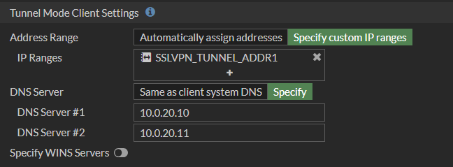 Informative SSL-Settings